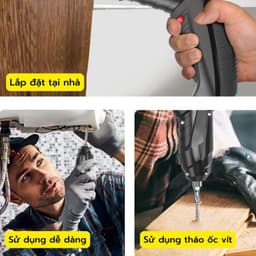 Máy Khoan Pin Sạc Bắt Vít Cầm Tay 47 Món. LMS 3