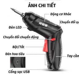 Máy Khoan Pin Sạc Bắt Vít Cầm Tay 47 Món. LMS 2