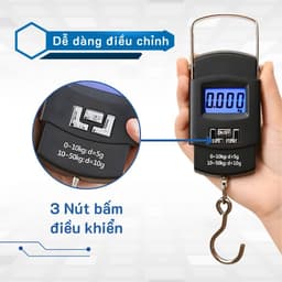 Cân Điện Tử Cầm Tay Mini Có Móc Treo WH-A08 và Cân cầm tay 10kg mẫu mới. LMS 4
