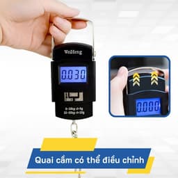 Cân Điện Tử Cầm Tay Mini Có Móc Treo WH-A08 và Cân cầm tay 10kg mẫu mới. LMS 5