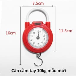 Cân Điện Tử Cầm Tay Mini Có Móc Treo WH-A08 và Cân cầm tay 10kg mẫu mới. LMS 8
