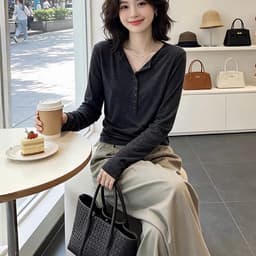 (47-90 KG) ÁO THUN MỘC, CHẤT RIP XỊN CO GIÃN, FORM CỔ V, SUÔNG NHẸ, DỄ MẶC, CHE KHUYẾT ĐIỂM TỐT 7