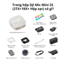 Micro thu âm DJI Mic Mini 2S (2 TX + 1 RX + Charging Case) Chính Hãng 6