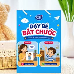 Thẻ Flash EVON BABY dạy bé tập nói - Bài tập bắt chước cho trẻ 1
