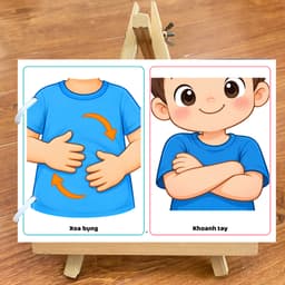 Thẻ Flash EVON BABY dạy bé tập nói - Bài tập bắt chước cho trẻ 2