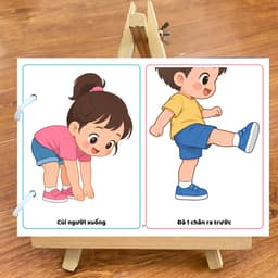 Thẻ Flash EVON BABY dạy bé tập nói - Bài tập bắt chước cho trẻ 5