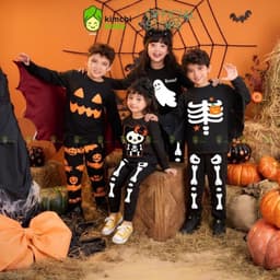 [BÉ 10-29KG] Bộ Halloween Cho Bé Trai, Bé Gái KIMCHIBABY Phiên Bản Giới Hạn 2024 Vải Cotton 4C Mềm Mịn MKMTD2240 9