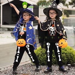 [BÉ 10-29KG] Bộ Halloween Cho Bé Trai, Bé Gái KIMCHIBABY Phiên Bản Giới Hạn 2024 Vải Cotton 4C Mềm Mịn MKMTD2240 8