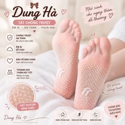 Tất Vớ Nữ Tàng Hình Xỏ Ngón Siêu Mỏng Thoáng Khí Chống Trượt Chống Tuột Sợi Nude Phối Giày Sandal set 10 Đôi 1
