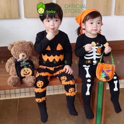 [BÉ 10-29KG] Bộ Halloween Cho Bé Trai, Bé Gái KIMCHIBABY Phiên Bản Giới Hạn 2024 Vải Cotton 4C Mềm Mịn MKMTD2240 1