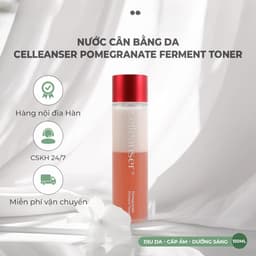 Nước Cân Bằng Celleanser Lựu Đỏ Lên Men Pomegranate Toner Dưỡng Ẩm Làm Dịu Da Sau Làm Sạch 3