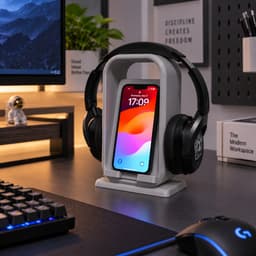 Giá Đỡ Điện Thoại Và Tai Nghe Phong Cách Bắc Âu 3DLUXI, Tiết Kiệm Không Gian Bàn Làm Việc Bàn Học In Từ Nhựa PLA 5