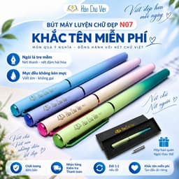 Bút luyện chữ đẹp Hồn Chữ Việt N07, ngòi lá tre mềm dễ dàng tạo nét thanh đậm, bút mực, bút máy 1