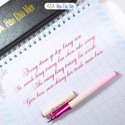 Bút luyện chữ đẹp Hồn Chữ Việt N07, ngòi lá tre mềm dễ dàng tạo nét thanh đậm, bút mực, bút máy 4