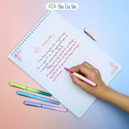 Bút luyện chữ đẹp Hồn Chữ Việt N07, ngòi lá tre mềm dễ dàng tạo nét thanh đậm, bút mực, bút máy 5