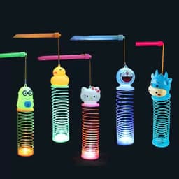 Đèn lồng lò xo xinh xắn hoạt hình có sẵn đèn led cho bé 6