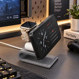 Đế Sạc 3 Trong 1 3DLUXI, Đế Sạc Điện Thoại, Đồng Hồ Thông Minh, Tai Nghe Gọn Gàng, In Từ Nhựa PLA/PETG An Toàn 2