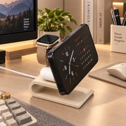 Đế Sạc 3 Trong 1 3DLUXI, Đế Sạc Điện Thoại, Đồng Hồ Thông Minh, Tai Nghe Gọn Gàng, In Từ Nhựa PLA/PETG An Toàn 4