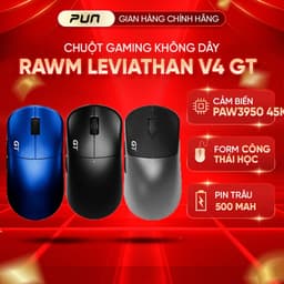 Chuột Gaming Không Dây RAWM Leviathan V4 GT Dual 8K PAW3950 54g Chính Hãng Full VAT 1