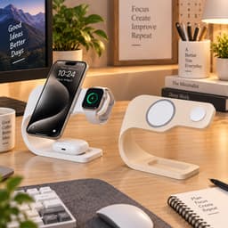 Đế Sạc 2 Trong 1 3DLUXI, Để Sạc Điện Thoại, Đồng Hồ Thông Minh Có chỗ để tại nghe không dây, In Từ Nhựa PLA/PETG An Toàn 3