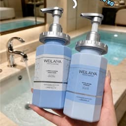 (Công ty) Dầu gội xả Weilaiya TÍM PHỒNG TÓC KIỀM DẦU Phục Hồi Đa Tầng Nấm Truffle 450ml 2