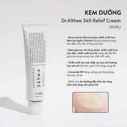 Dr.Althea 345 Relief Cream 50ml – Kem Dưỡng Ẩm Phục Hồi & Làm Dịu Da, Hỗ Trợ Da Khô Nhạy Cảm 5