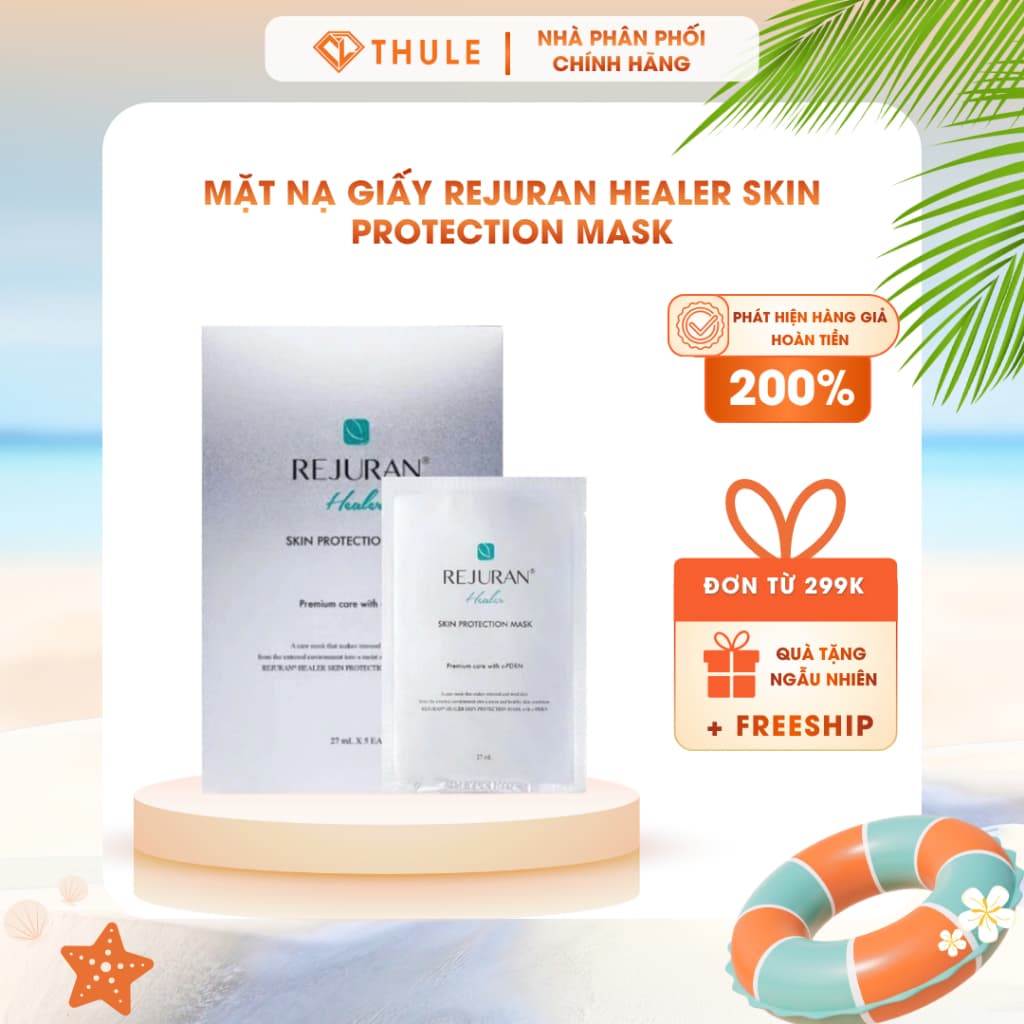 Mặt Nạ Dưỡng Ẩm, Làm Dịu & Chăm Sóc Da Rejuran Skin Protection Mask 5 Miếng/Hộp