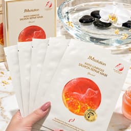JMsolution Water Luminous Salmon Repair Mask 5 Miếng/Hộp – Mặt Nạ Dưỡng Ẩm Chăm Sóc Da Mềm Mịn 2