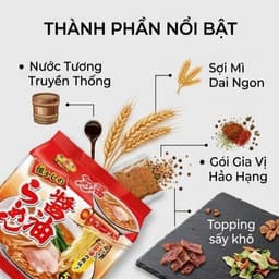 Mì Ramen Vị Nước Tương 89g Nhật Bản Sợi Mì Vàng Dai Ngon, Nước Súp Đậm Đà, Có Ngay Trong 3 Phút 3