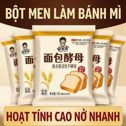 Combo Men nở hoạt tính cao bổ sung vitamin C làm bánh bao tạo hình 5gram 2