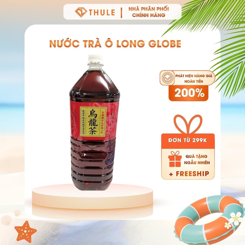 Trà Ô Long Globe 2 Lít Nhật Bản Thanh Mát Tự Nhiên, Hỗ Trợ Giảm Hấp Thu Chất Béo, Bổ Sung Vitamin C