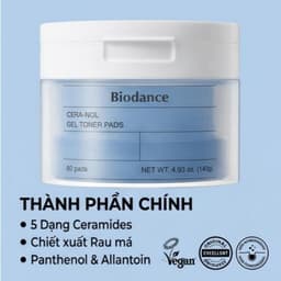 Miếng Toner Pads Biodance Cera-nol Gel Toner Pads 60 Miếng – Toner Pad Gel Hàn Quốc, Làm Dịu Da Nhạy Cảm, Phục Hồi Hàng 5