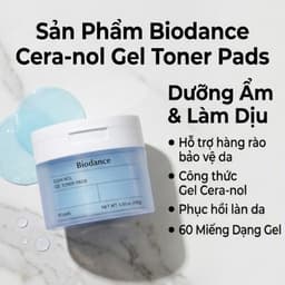 Miếng Toner Pads Biodance Cera-nol Gel Toner Pads 60 Miếng – Toner Pad Gel Hàn Quốc, Làm Dịu Da Nhạy Cảm, Phục Hồi Hàng 6
