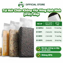 Túi Hút Chân Không Xếp Hông Định Hình SGE (B1D)-Rep TCTP, Chịu Nhiệt -20 Đến 100 Độ, (size 05 - 5kg) 1