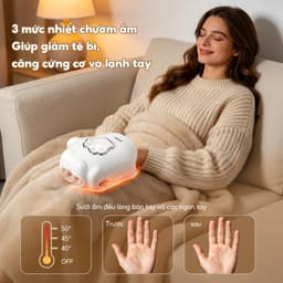 Máy xoa bóp tay BOMIDI HM01 | 3 chế độ massage | giảm đau khớp tay, dễ mang theo 3