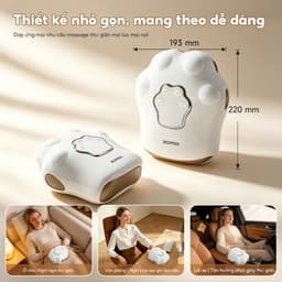 Máy xoa bóp tay BOMIDI HM01 | 3 chế độ massage | giảm đau khớp tay, dễ mang theo 6