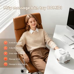 Máy xoa bóp tay BOMIDI HM01 | 3 chế độ massage | giảm đau khớp tay, dễ mang theo 4