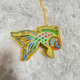 [size mini 10cm] Lồng đèn trung thu gương kiếng hình con cá thủ công truyền thống decor trang trí 7