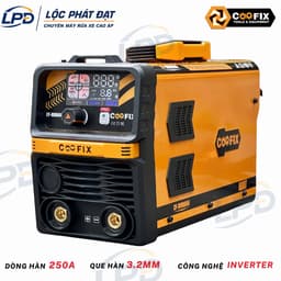 Máy hàn que 3ly2 COOFIX CF-MMA006 dòng hàn tối đa 250A chống dính que hàn chuyên cho thợ và công trình, BH 12 tháng 1