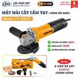 Máy mài cắt cầm tay COOFIX CF-AG010 công suất 750W công tắc đuôi cực bền, tặng thêm 5 đá cắt chính hãng 1