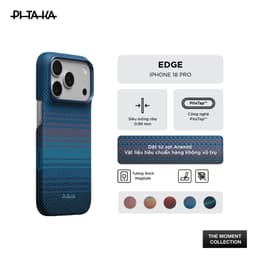 [iP18] Ốp Pitaka Bản UltraSlim Khoét Viền Có Nút Camera Control Siêu Phẩm Từ Sợi Aramid Dệt cho iP 18/17/16 Series 4