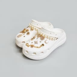 Dép crush unisex đế cao 6 phân full nhựa EVA cao cấp tặng kèm 10 jibbitz sticker, dép sục crush nam nữ đế bánh mỳ 6-7cm 6