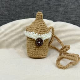 [CÓ SỈ] Túi tỏi bình sữa & cây nấm len cho bé, Túi đựng tỏi đáng yêu không xù bông cho bé - LP.Mom 3