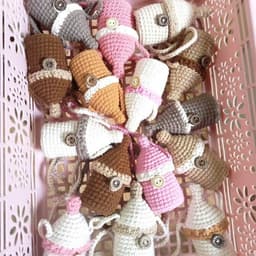 [CÓ SỈ] Túi tỏi bình sữa & cây nấm len cho bé, Túi đựng tỏi đáng yêu không xù bông cho bé - LP.Mom 7