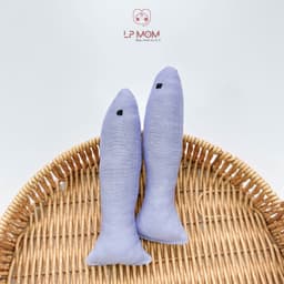 [CÓ SỈ] Set 2 cá cầm tay chống giật mình cho bé khi ngủ, Set gối ôm tay mềm mại cho bé yêu - LP.Mom 6