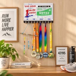 🏅 BẢNG TREO HUY CHƯƠNG VA BIB – LƯU GIỮ MỌI CỘT MỐC VINH QUANG 🏃 4