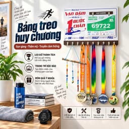 🏅 BẢNG TREO HUY CHƯƠNG VA BIB – LƯU GIỮ MỌI CỘT MỐC VINH QUANG 🏃 7