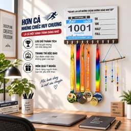 🏅 BẢNG TREO HUY CHƯƠNG VA BIB – LƯU GIỮ MỌI CỘT MỐC VINH QUANG 🏃 6