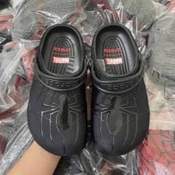 Sục Dép Nhựa Eva In Vải  X Hoạ Tiết Spi.der.man Nhận Về Như Ảnh 3