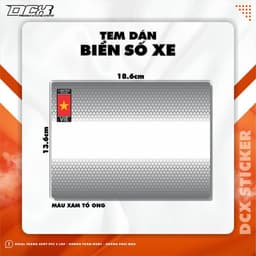 KTX DECAL DÁN BIỂN SỐ XE MÁY | DECAL PVC 3 LỚP, KHÔNG THẤM NƯỚC, KHÔNG PHAI MÀU 6